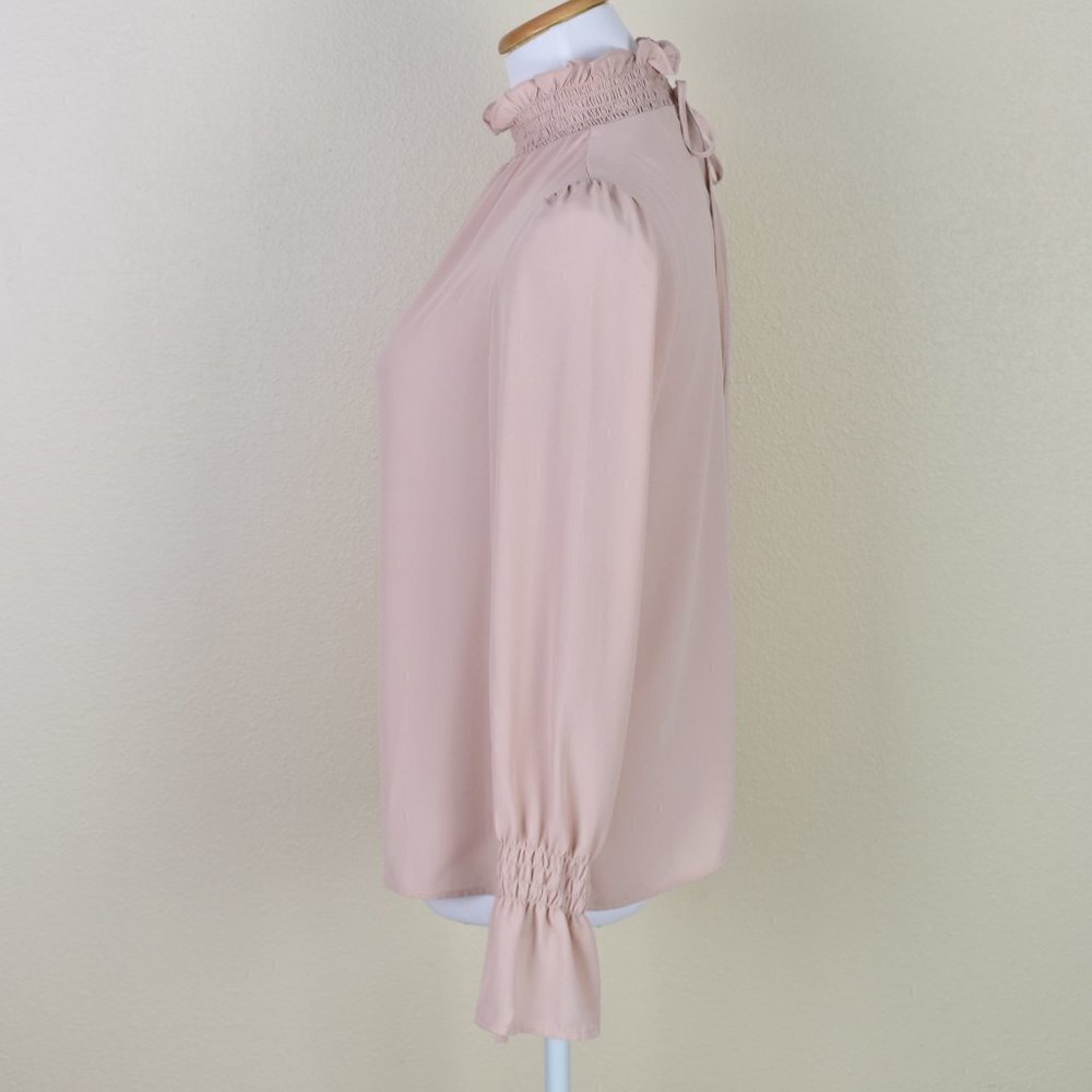 Vince Camuto Smocked Neck Blouse NEW - Picture 6 of 7